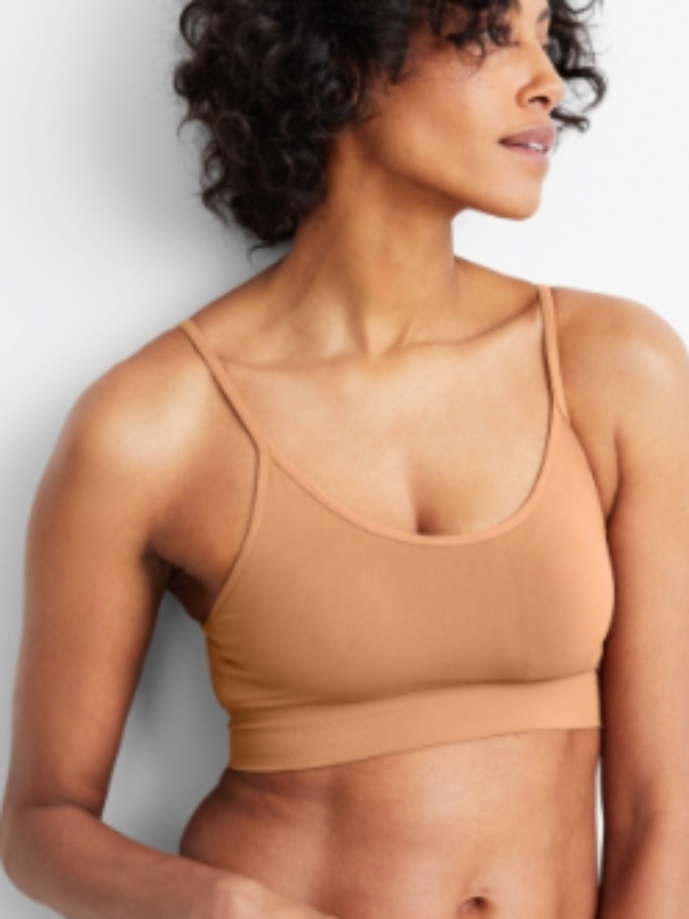 State of Day Women's Seamless Bralette Underwear Foxy Brown Size XS 12148